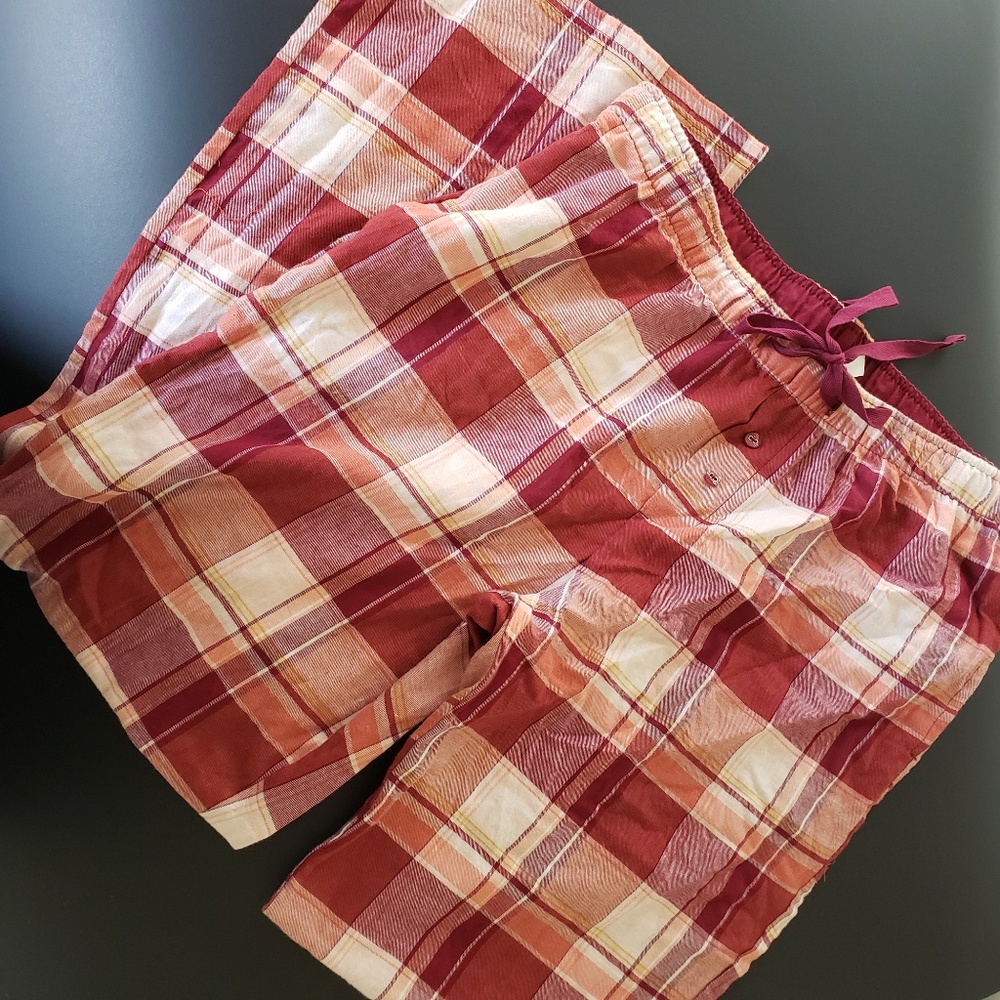 Gilligan & O'Malley Plaid Flannel PJ Pants M
